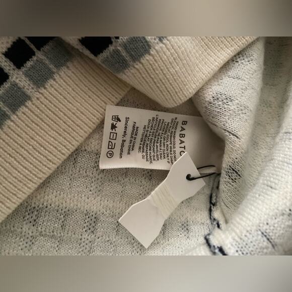 ARITZIA BABATON White/Gray/Black Checkered Knit Mini Skirt sz XS (NWOT) - Picture 7 of 12